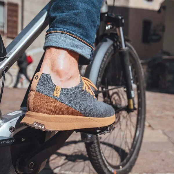 SAOLA SAOLA Sneaker Herren aus Merinowolle - Tsavo 2.0 Men Wool, Steel grey - tobacco, – Produktbild 4 von 4