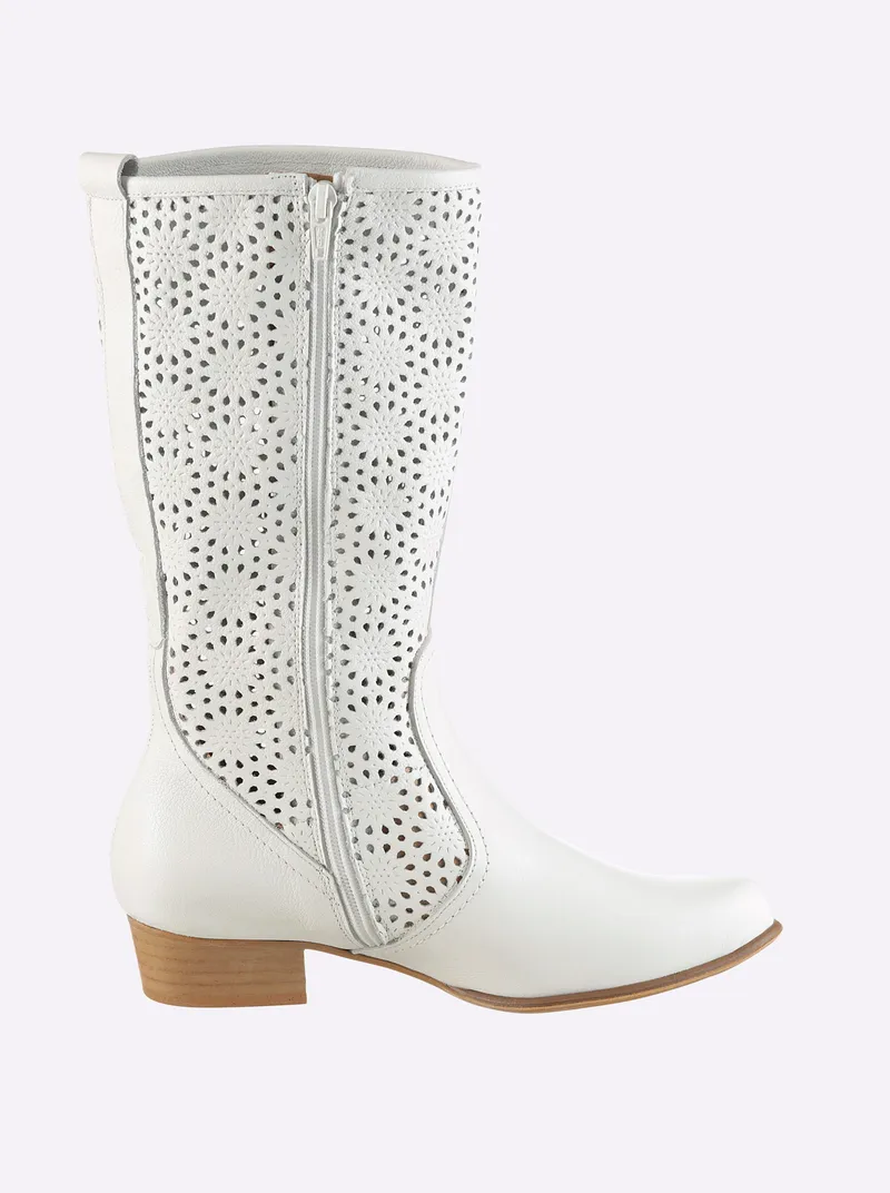 heine Stiefel weiß, Weiß, – Produktbild 3 von 3