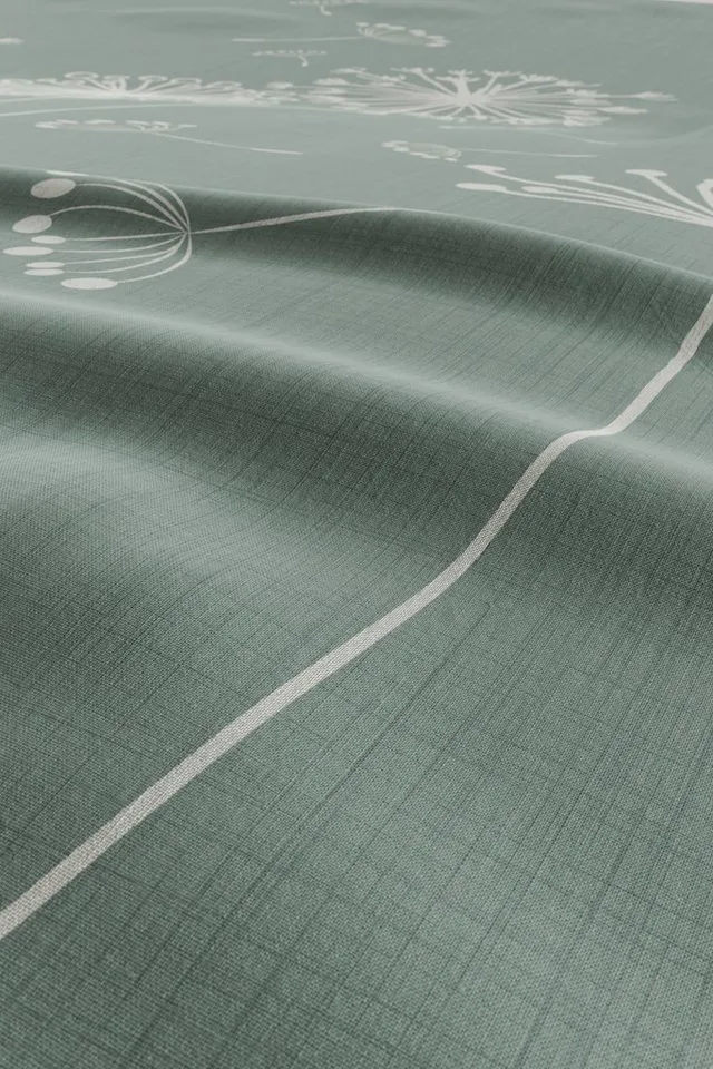OTTO home Bettwäsche SOUCY in vier Qualitäten erhältlich, Leinenstruktur, Flanell, 2 teilig, 100% Baumwolle, auch PREMIUM Qualitäten Renforcé-Tencel & Satin TC300, Grün, – Produktbild 5 von 8