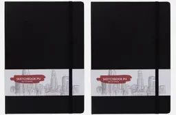 Spectrum Spectrum Notizbuch 2 Stück Skizzenbuch Sketchbook Notizbuch A4 schwarz 50 Blatt – Produktbild 1 von 1