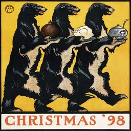 Photocircle Photocircle Poster / Leinwandbild - Vintage Weihnachten '98 von Edward Penfield – Produktbild 1 von 1