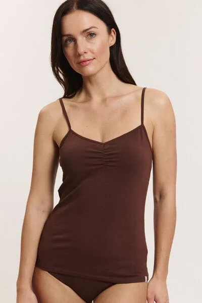 Tranquillo Top Minaa aus Biobaumwolle - shaved chocolate / XL – Produktbild 3 von 5