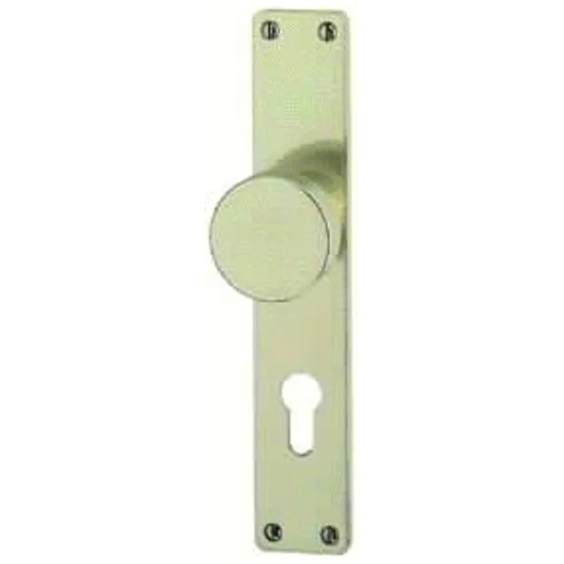 HOPPE Hoppe ZT-Knopflangschild, PZ, E72, RH7, ALU, f.Stiftv., 58/202, Knopf fest auf Langsch., F2 – Produktbild 1 von 1