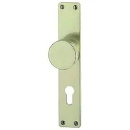 HOPPE Hoppe ZT-Knopflangschild, PZ, E72, RH7, ALU, f.Stiftv., 58/202, Knopf fest auf Langsch., F2 – Produktbild 1 von 1