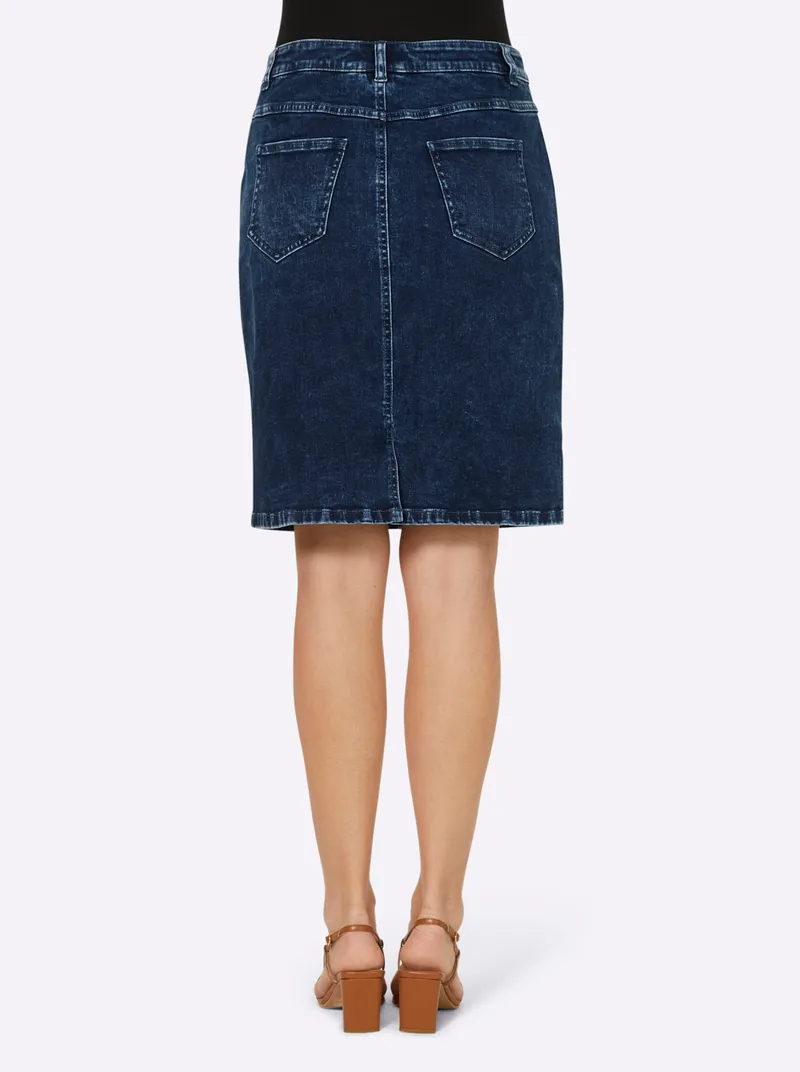 heine Jeansrock blue-stone-washed, Blue-stone-washed, – Produktbild 2 von 3