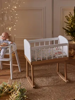 Vertbaudet Kinder Puppenwiege aus Holz FSC® – Produktbild 1 von 1
