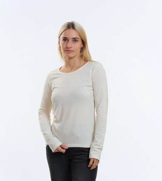 Gary Mash GARY MASH Langarmshirt Vivian aus TENCEL Lyocell Mix, Ivory (weiß), – Produktbild 1 von 4