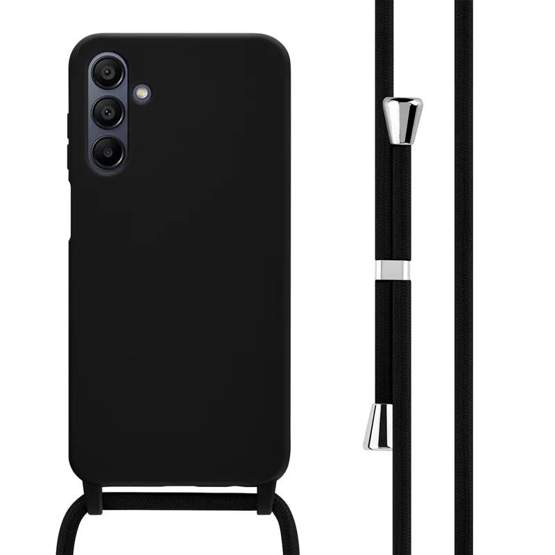 imoshion imoshion SilikonHülle mit Band für das Samsung Galaxy A15 (5G/4G), Schwarz, – Produktbild 1 von 1