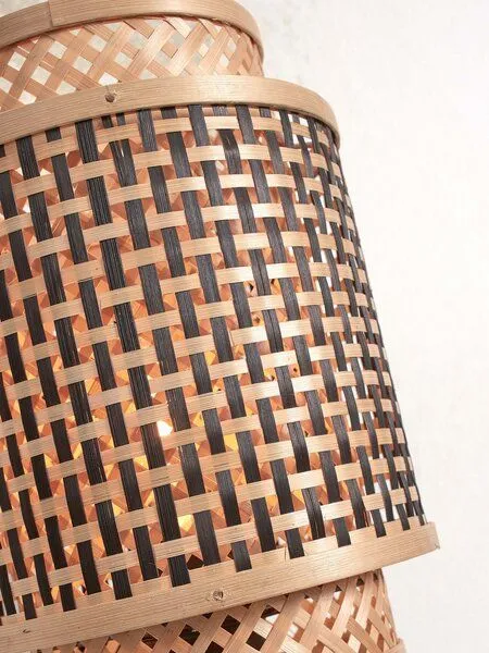 GOOD&MOJO GOOD&MOJO Tischlampe Bhutan Schwarz/Kocher Schwarz/Natur., Natur, – Produktbild 4 von 4