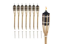 RELAXDAYS RELAXDAYS Gartenfackel 50cm 8er Set, Ölflamme, Gelb, Warmweiß – Produktbild 1 von 1