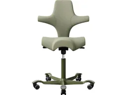 HAG HAG Bürodrehstuhl "Capisco 8106" GF 200mm, Gestell: moss grey, Stoff: "Capture" green grey – Produktbild 1 von 1