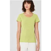 HempAge HempAge Damen T-Shirt mit Rollsaum Hanf/Bio-Baumwolle, Lind (grün), – Produktbild 1 von 1