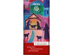 gepa GEPA Bio-Weihnachtsschokolade mit Spekulatiusgewürz, 40 g – Produktbild 1 von 1