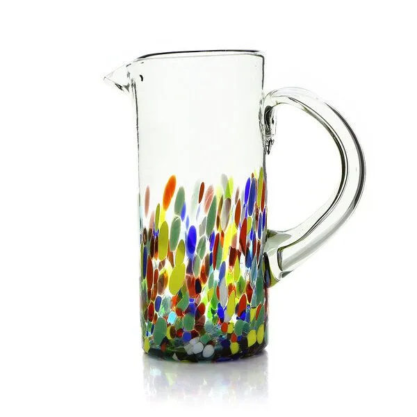 GLOBO Fair Trade GLOBO Fair Trade Krug Limonada aus Recyclingglas, mundgeblasen, Confeti, – Produktbild 1 von 1