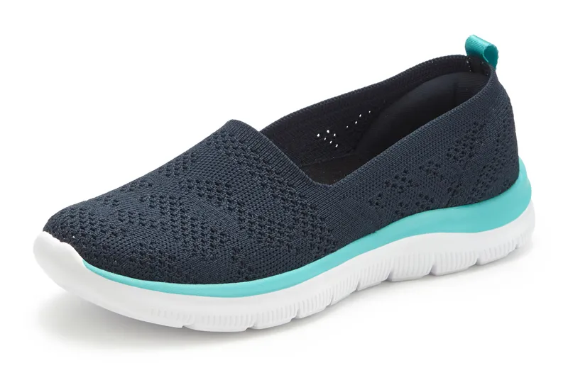Lascana Slipper, Navy/türkis, – Produktbild 3 von 3