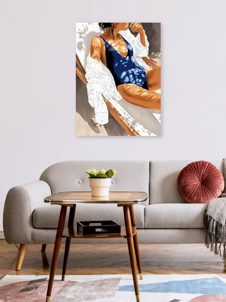 Photocircle Photocircle Poster / Leinwandbild - Girls Just Wanna Have Sun Painting – Produktbild 2 von 4