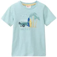 People Wear Organic People Wear Organic Kurzarm Shirt, grün, "Strandleben", Bio-Baumwolle – Produktbild 1 von 1