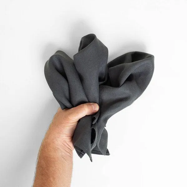 nahtur-design nahtur-design Leinen Gästehandtücher, Anthrazit_06 (schwarz), – Produktbild 1 von 3