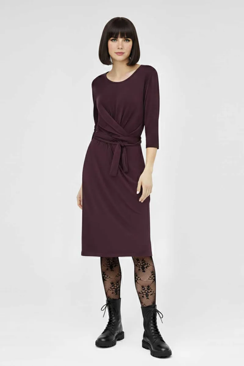 WiDDA WiDDA Damen vegan Kleid Jersey Slinga Berry, Violett, – Produktbild 1 von 1