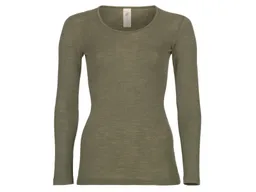 Engel natur Engel Natur Damen Unterhemd Langarm Wolle Seide olive Gr. 42/44 – Produktbild 1 von 1