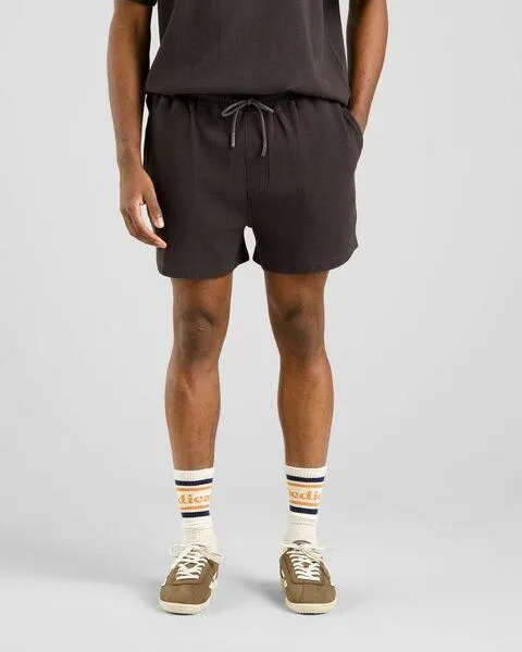 Dedicated DEDICATED Herren Shorts aus Bio-Baumwolle - Essingen Waffle, Phantom black (grau), – Produktbild 3 von 4