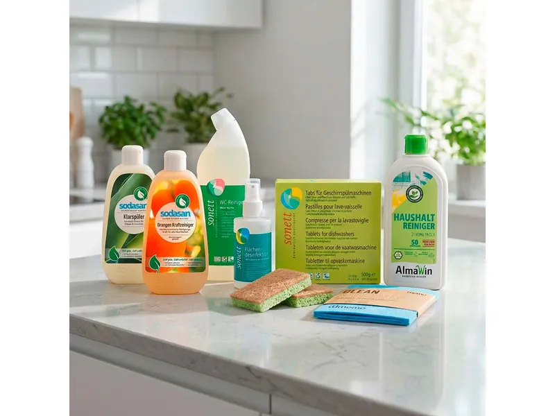 Bio-Reinigungsset "Allrounder" für Küche, Bad & Haushalt, 9er-Set – Produktbild 1 von 2