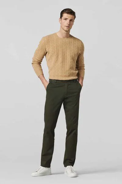 Meyer MEYER Soft Cotton Chino, Grün (lorbeer), – Produktbild 2 von 4