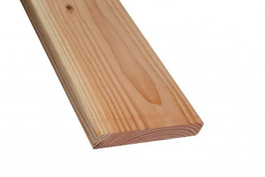 woodstore24 Douglasie beidseitig glatt gehobelt, Kanten gefast, 26 x 145 mm, 5 m lang – Produktbild 1 von 1