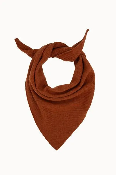Kopyto Kopyto BIRUANG Bandana Halstuch 100% Merinowolle RWS-Zertifiziert Ökologisch Unifarben, Kupfer, – Produktbild 1 von 5