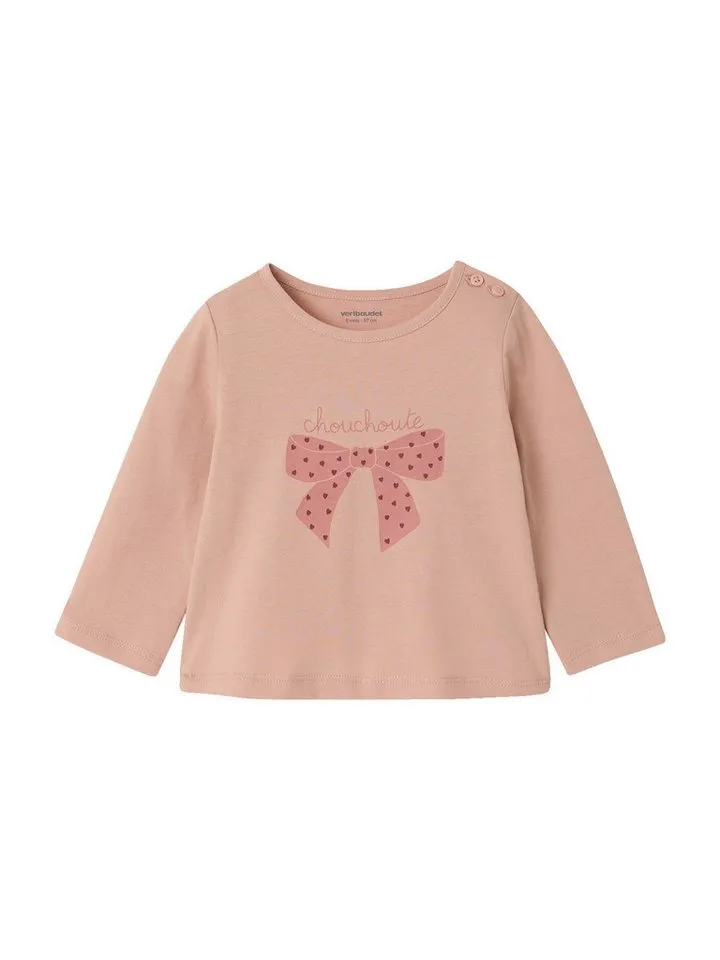 Vertbaudet Vertbaudet Langarmshirt Baby Shirts BASIC 3er-Pack, Rosa, – Produktbild 3 von 3