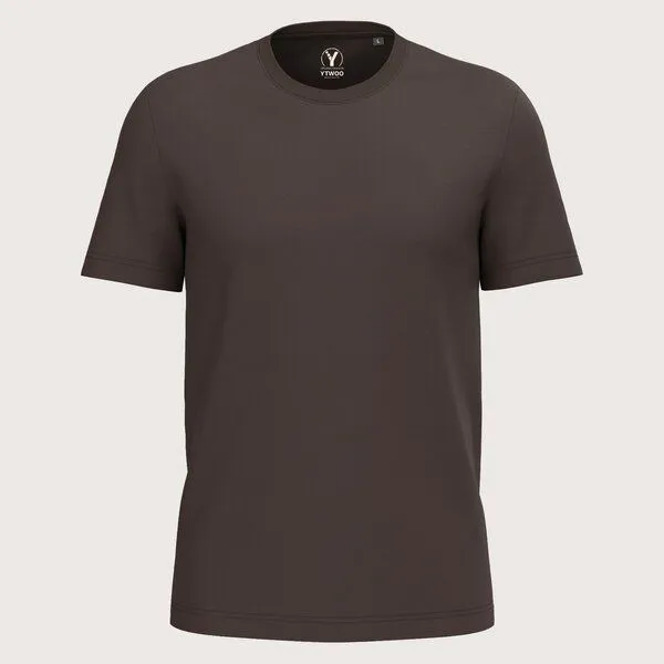 YTWOO YTWOO Regular Herren T-Shirt Light, Chocolate, – Produktbild 1 von 2