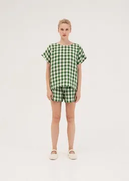 AmourLinen AmourLinen Kurzarm-Pyjama-Set CLOUD NINE – Produktbild 1 von 1