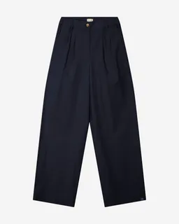 MATONA MATONA Damen vegan Hose Plissee Navy – Produktbild 1 von 1