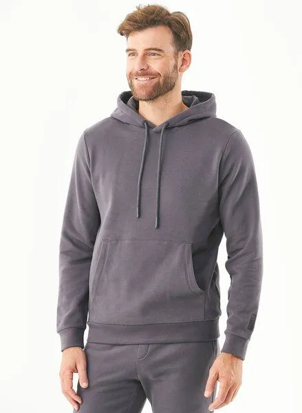 ORGANICATION ORGANICATION ESSENTIALS-HOOLDEN-Soft Touch Hoodie aus Bio-Baumwolle, Grau(shadow), – Produktbild 3 von 4