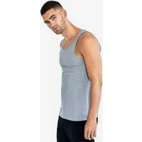 Bread Boxers Bread & Boxers 2-Pack Tanktops RIBBED aus Bio-Baumwolle, Grau (grey melange), – Produktbild 1 von 1