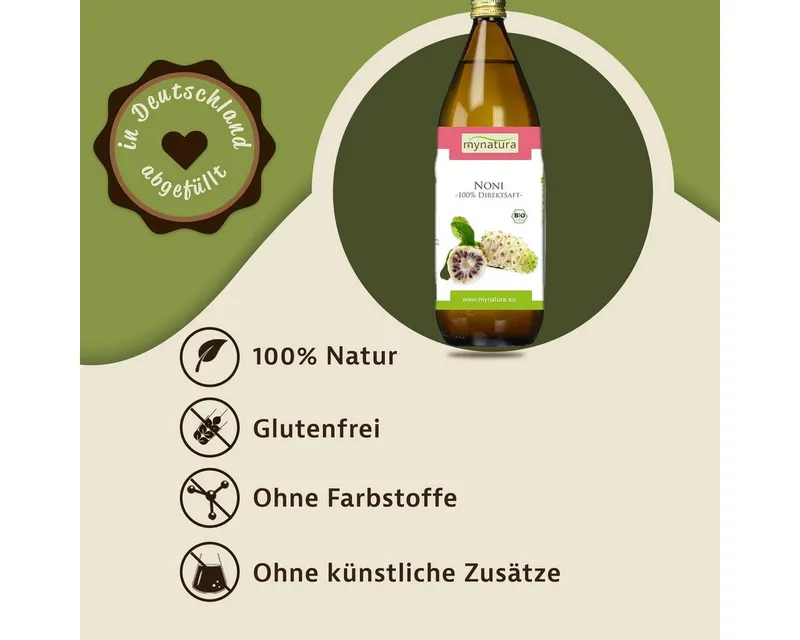 Mynatura Bio Nonisaft Flasche, 1 er 1000 ml – Produktbild 2 von 5