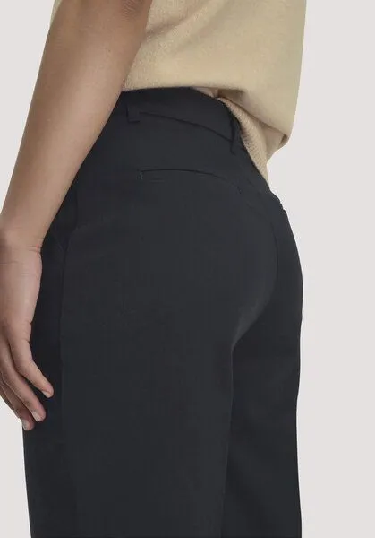 hessnatur hessnatur Hose Straight Leg Relaxed aus TENCEL Lyocell mit Bio-Baumwolle, Schwarz, – Produktbild 2 von 3