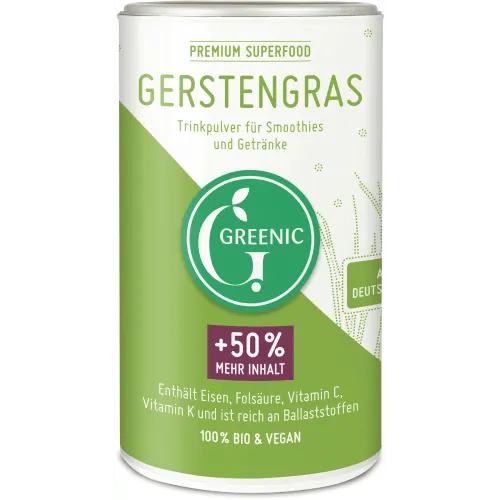 Greenic Gerstengras Pulver bio (150g) – Produktbild 1 von 1