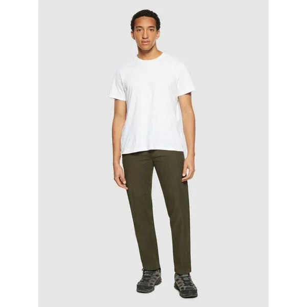 KnowledgeCotton Apparel KnowledgeCotton Apparel Chino Hose CHUCK Flannel aus Bio-Baumwolle, Grün (dark olive), – Produktbild 3 von 4