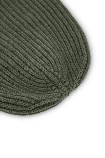 TIRALAHILACHA TIRALAHILACHA Tao chunky wool beanie Women, Grün, – Produktbild 4 von 4