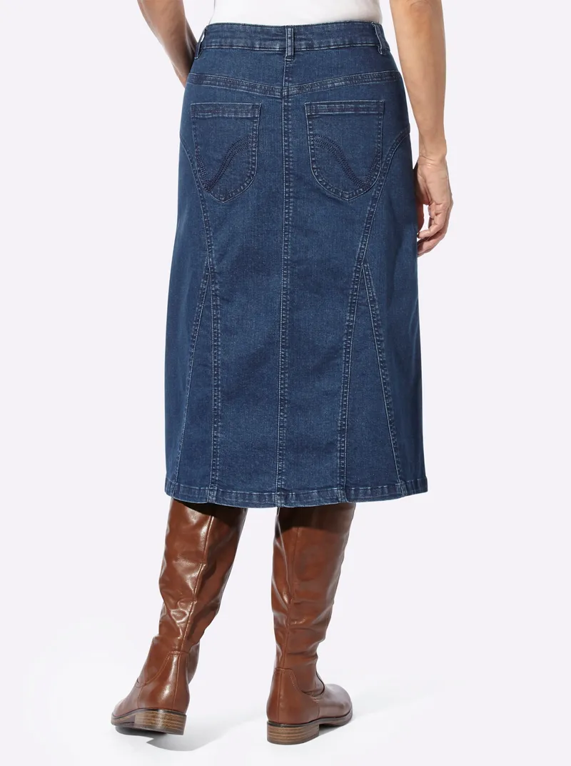 Witt Jeansrock blue-stone-washed, Blue-stone-washed, – Produktbild 2 von 3