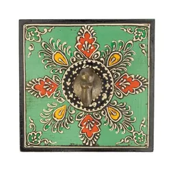 El Puente El Puente Garderobenhaken aus Holz mit Mandala – Produktbild 1 von 1