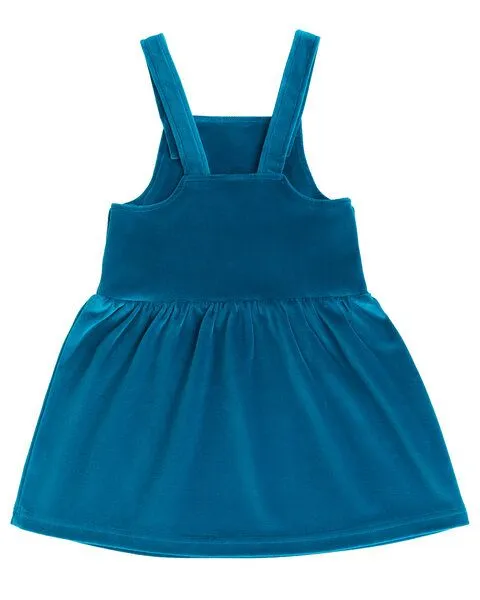 Leela Cotton Leela Cotton Kinder Nickykleid, Ozeanblau, – Produktbild 2 von 4