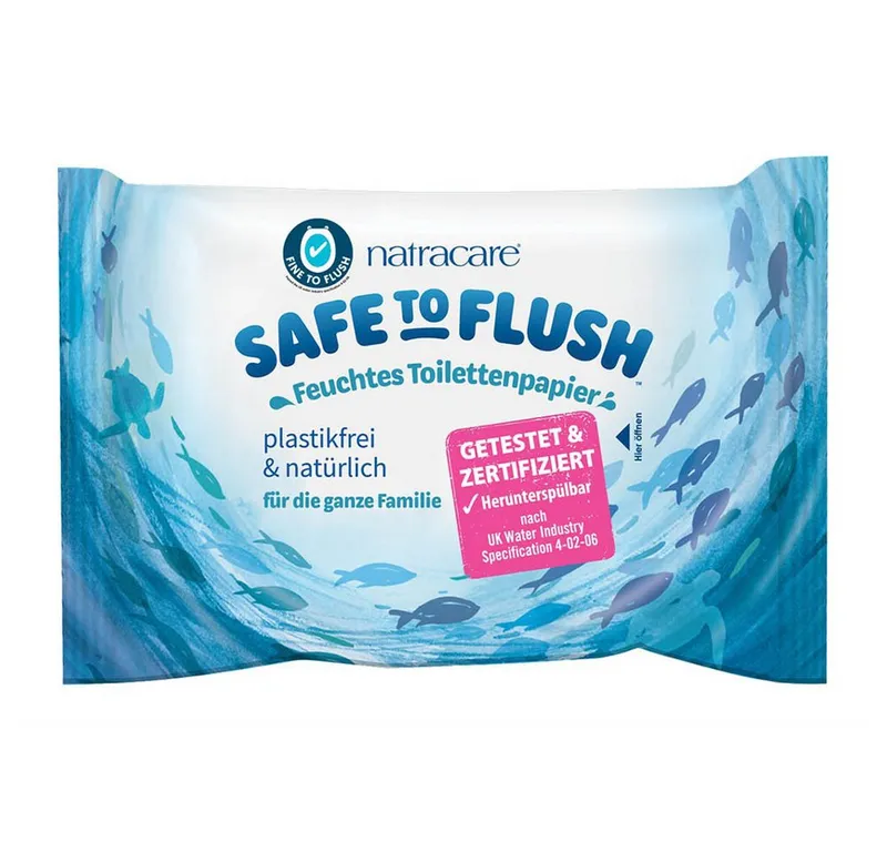 Natracare Natracare Safe to Flush Moist Tissues – Produktbild 1 von 2