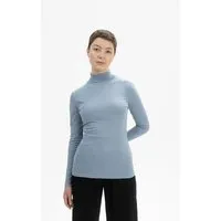 MELA MELA Turtleneck Shirt Style ANCHAL aus 100% Bio-Baumwolle, Dusk blue, – Produktbild 1 von 1