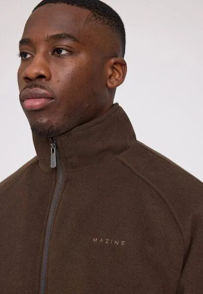 Mazine Mazine Vegan Wool Blouson Jacke - Black Coffee – Produktbild 3 von 3