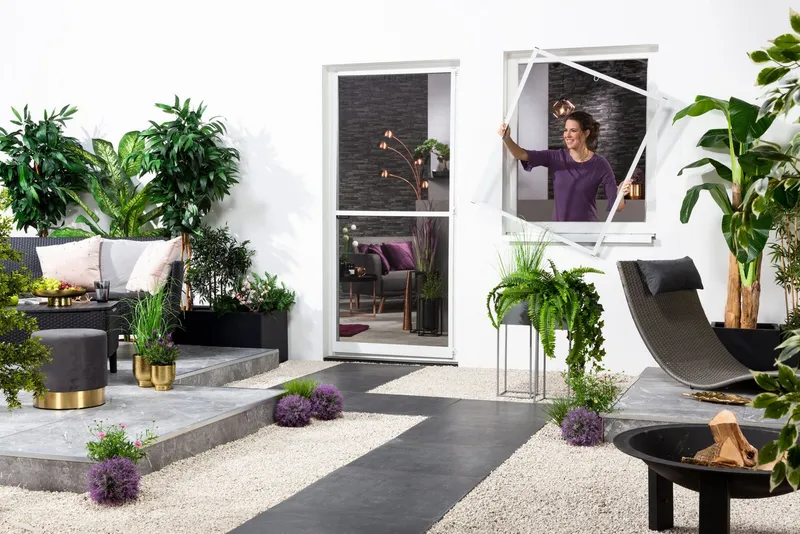 hecht international Insektenschutz-Fensterrahmen MASTER SLIM, Weiß, – Produktbild 7 von 8