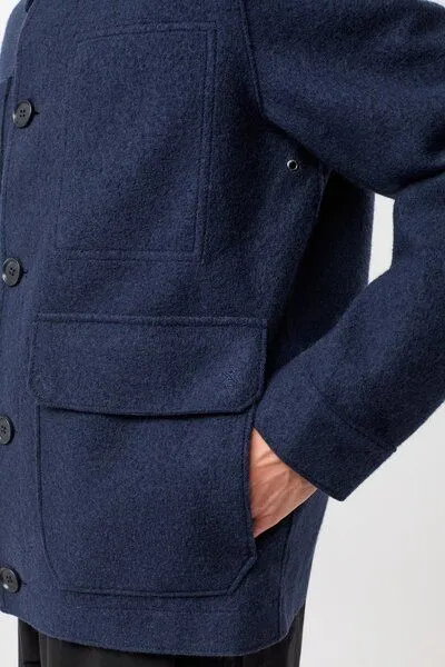 LangerChen LangerChen Field Jacket aus Techno Felt, Steel blue (blau), – Produktbild 3 von 4