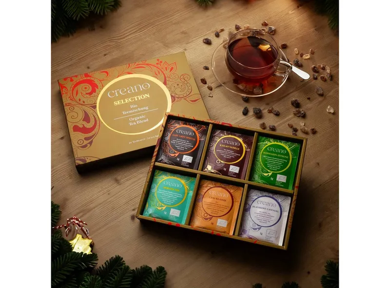 Creano Tee Bio Teemischung 24er Geschenkset „ORGANIC TEA BLEND“ 24 Bio-Teebeutel*, 1 x 24 St. – Produktbild 5 von 5