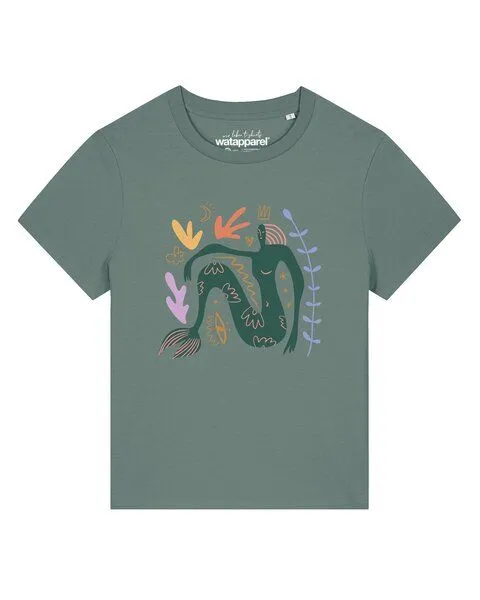 watapparel watapparel T-Shirt Frauen Love and flex, Green bay, – Produktbild 1 von 5